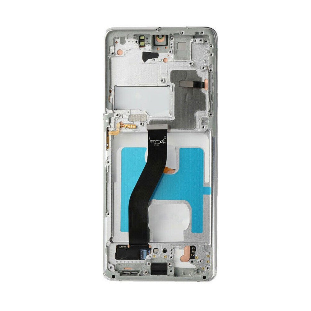 Samsung Galaxy S21 Ultra 5G G998B Red OLED Screen Replacement Digitizer with Frame-Phantom Silver Samsung Galaxy S21 Ultra 5G G998B Red OLED Screen Replacement Digitizer with Frame-Phantom Silver